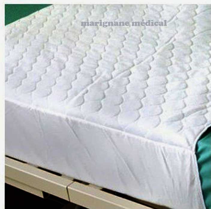 Petite alèse de lit à poser - Absorbante - imperméable et lavable