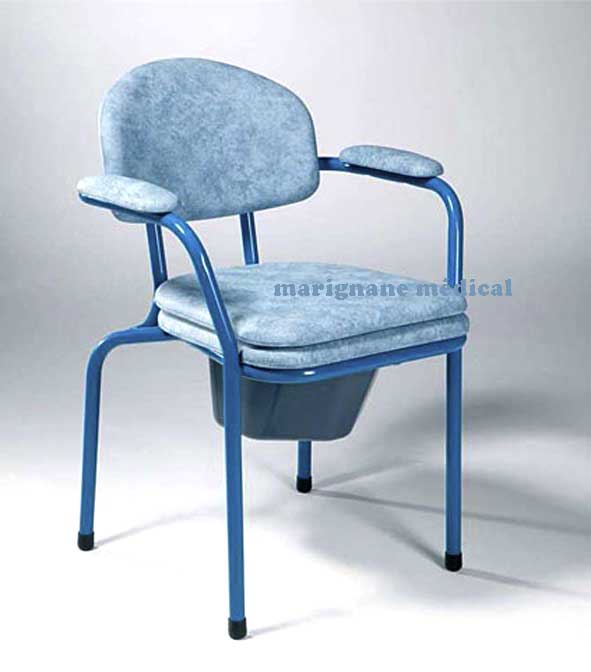 Chaise de toilette bleue