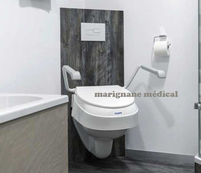 Azur médical nos produit Cadre et réhausse de toilettes à Roncq