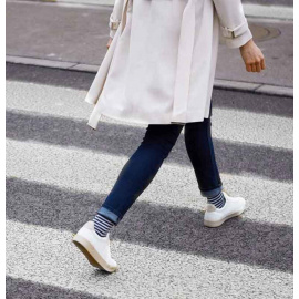 Chaussette de Contention Femme Classe 2 Motifs Marinière chaussette-de-contention-femme-classe-2-motifs-mariniere-2