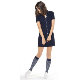 Chaussette de Contention Femme Classe 2 Motifs Marinière chaussette-de-contention-femme-classe-2-motifs-mariniere