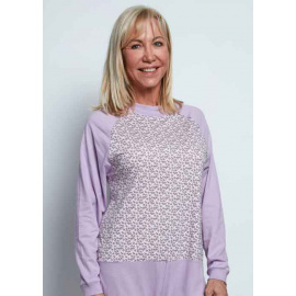 Pyjama-Grenouillère incontinence grenouillere-longue-en-jersey-fantaisie-femme