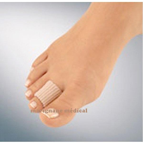 Anneaux de protection d'orteil en silicone/tissu Pédisoft